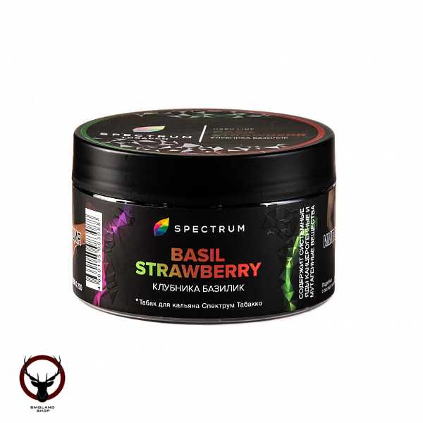 Табак для кальяна Spectrum HARD Basil strawberry 200гр