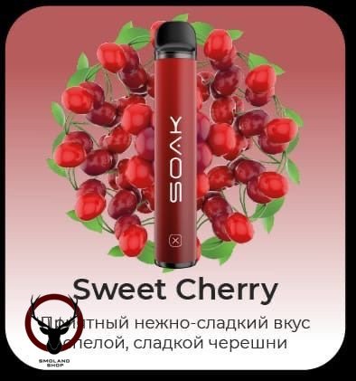 Электронная сигарета SOAK X Sweet Cherry 1500 затяжек