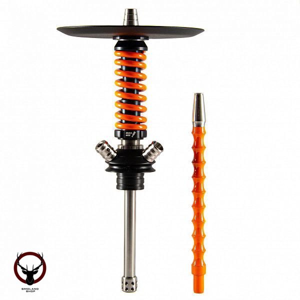 Кальян MAMAY CUSTOMS Coilover Micro чёрно-оранжевый (без колбы)