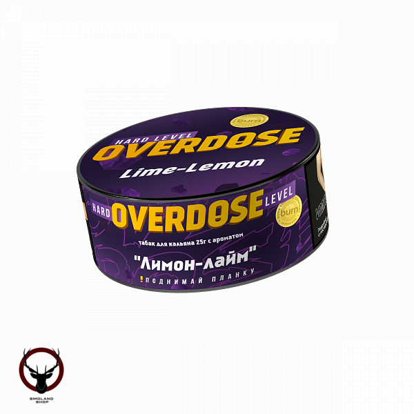 Табак для кальяна Overdose Lime-Lemon 25гр