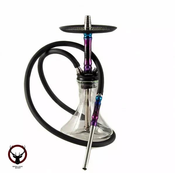 Кальян NePizduk Hookah Color фиолетовый мрамор без колбы