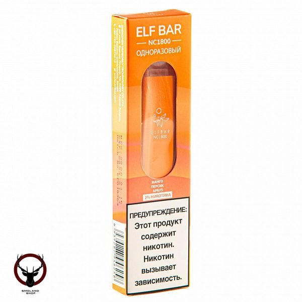 Электронная сигарета ELF BAR NC Mango Peach Watermelon (1800 затяжек) 20 мг