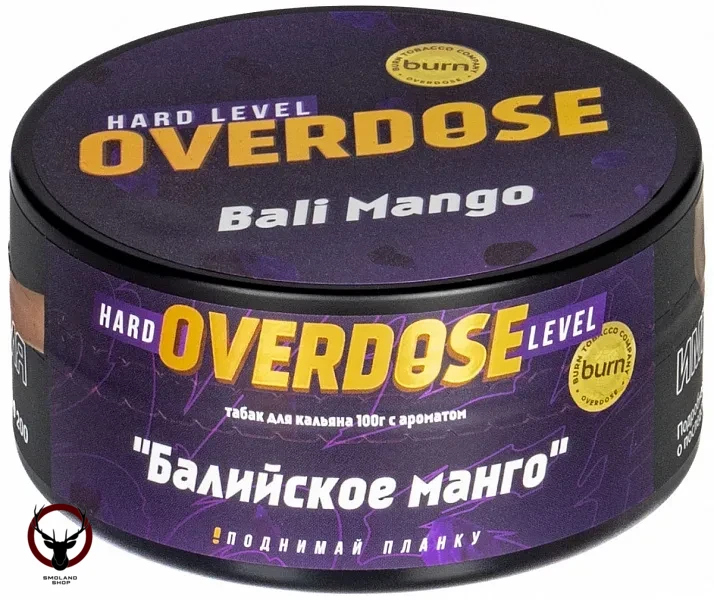 Табак для кальяна Overdose Bali Mango 100гр