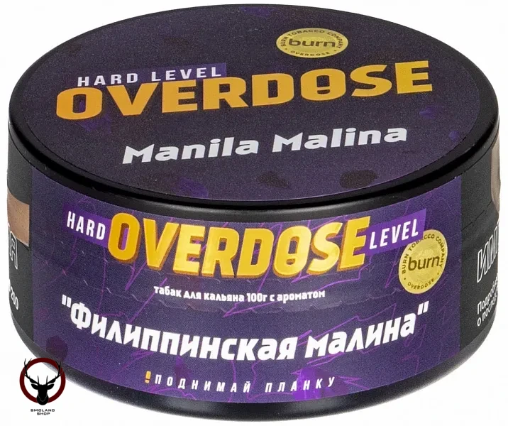 Табак для кальяна Overdose Manila Malina 100гр