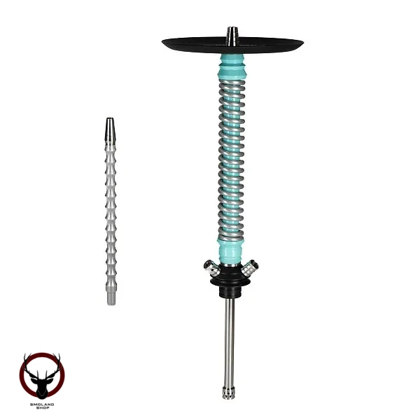 Кальян MAMAY CUSTOMS Coilovers мята-хром (грав. Калиграфия) (без колбы)