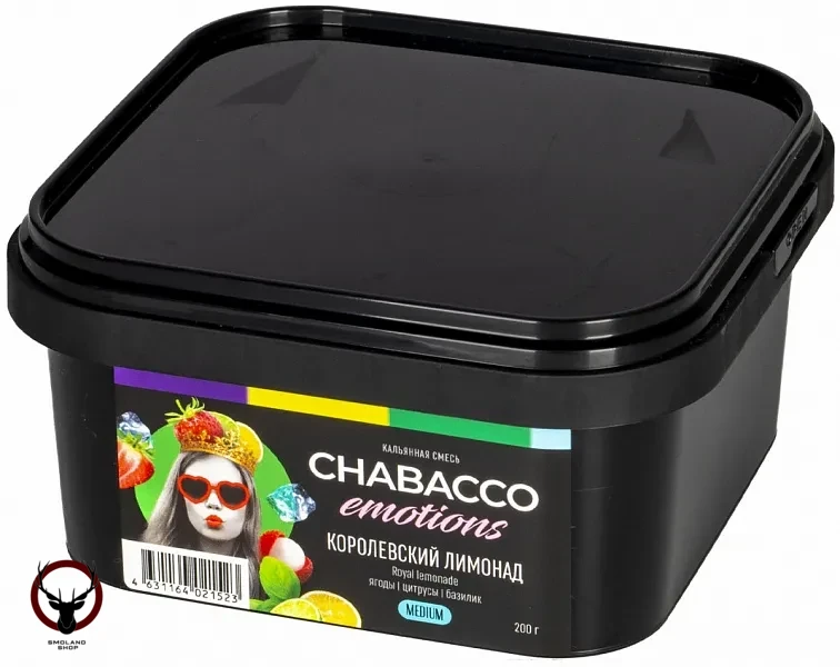 Chabacco Emotions MEDIUM Royal lemonade 200гр МРК