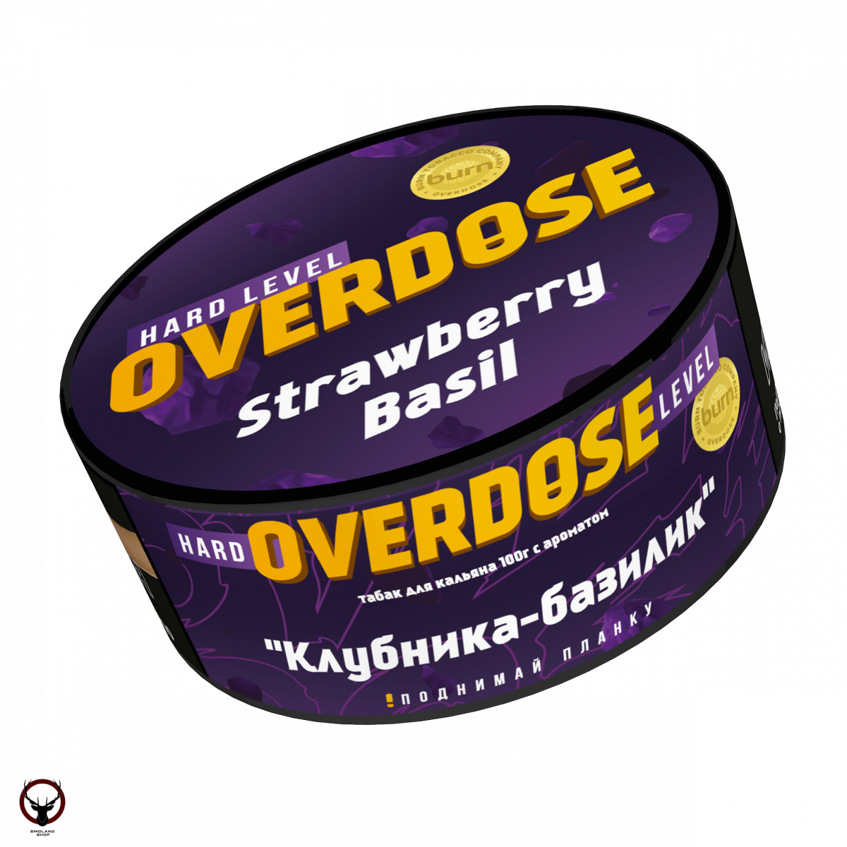 Табак для кальяна Overdose Strawberry Basil 100гр