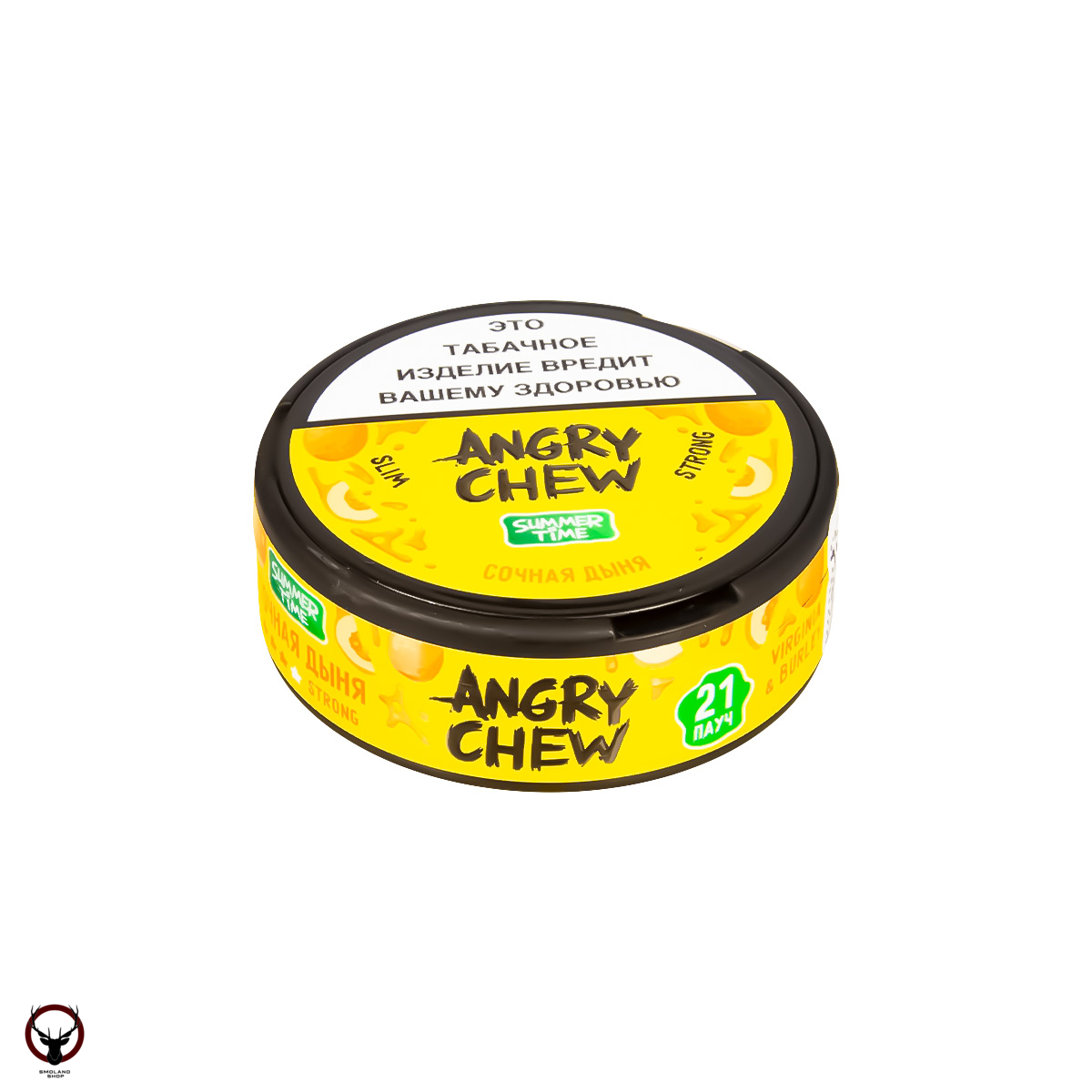 Табак жевательный Angry Chew Slim Strong Сочная дыня МРК