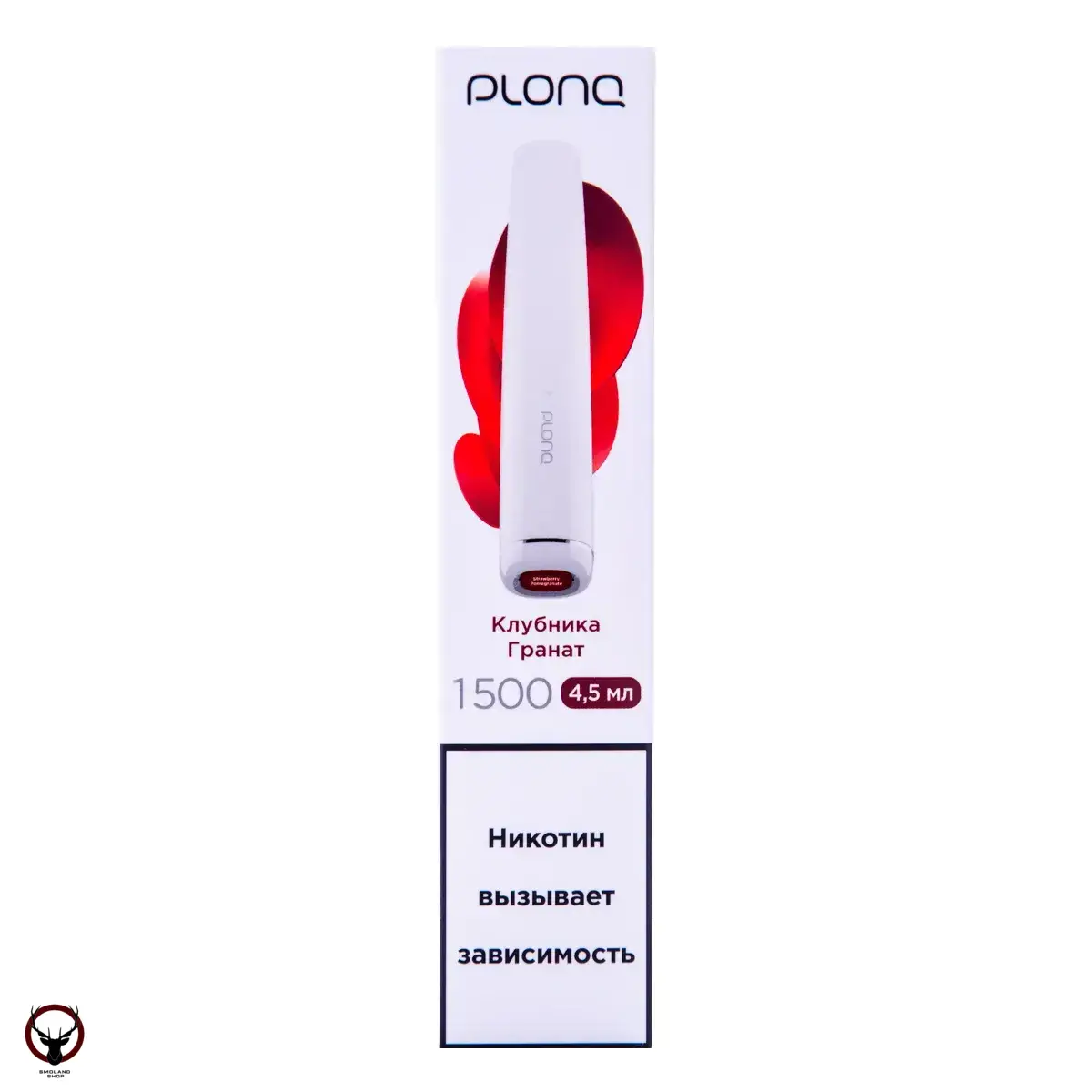 PLONQ PLUS Клубника Гранат (1500 затяжек) 20 мг МРК