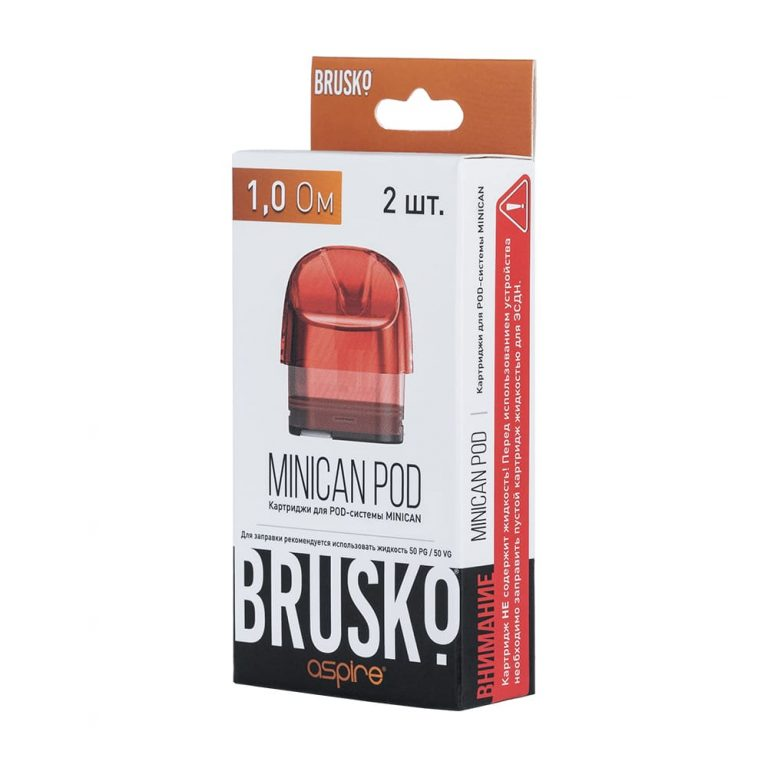 Сменный Картридж Brusko Minican 0.8 Om - Красный (2 шт)